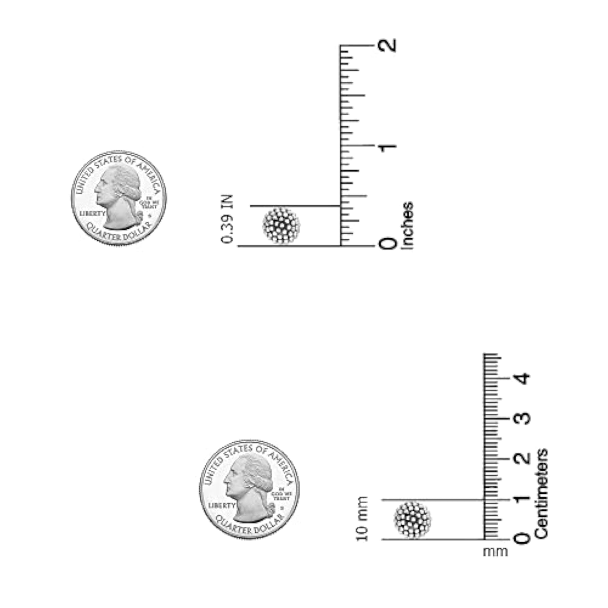 925 Sterling Silver Caviar Beaded Stud Earrings